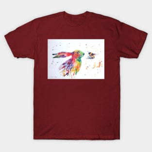 Colourful Hare and a Bumble bee T-Shirt